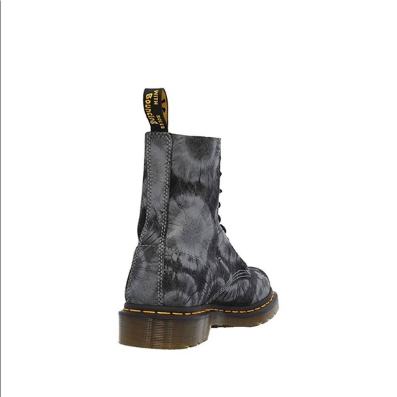 Dr MARTENS 1460 PASCAL TIE- Dye Charcoal-Gray : 8 - Picture 8 of 11